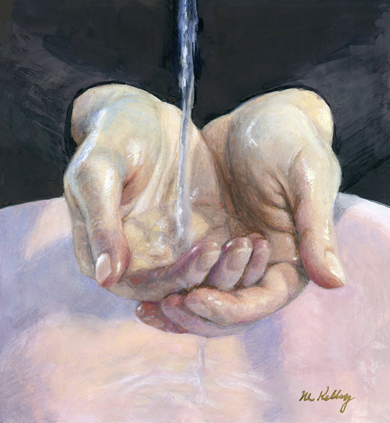 Study: Hands with Water